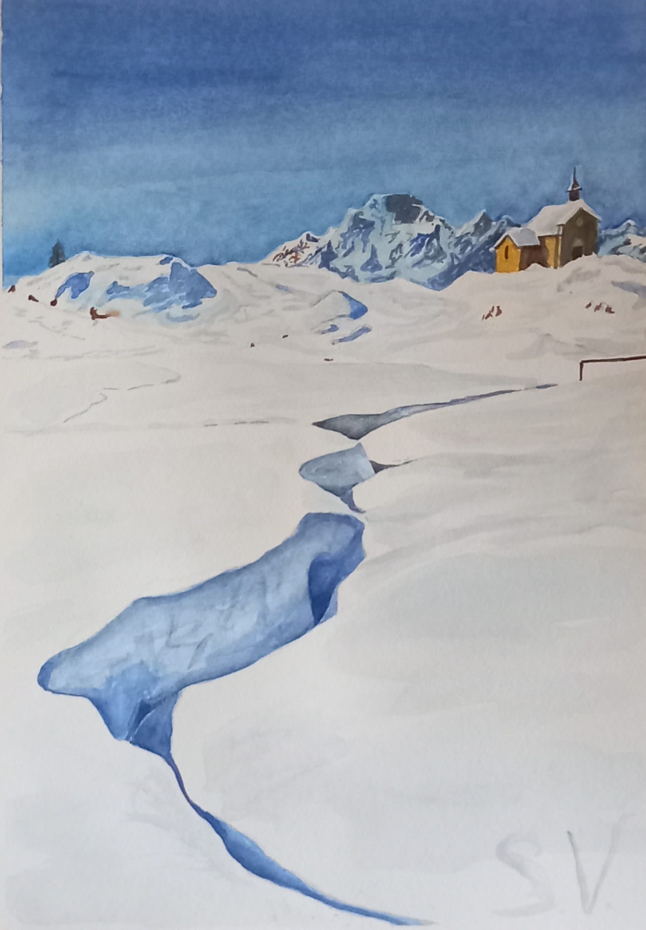 Alpe Pianello acquarello