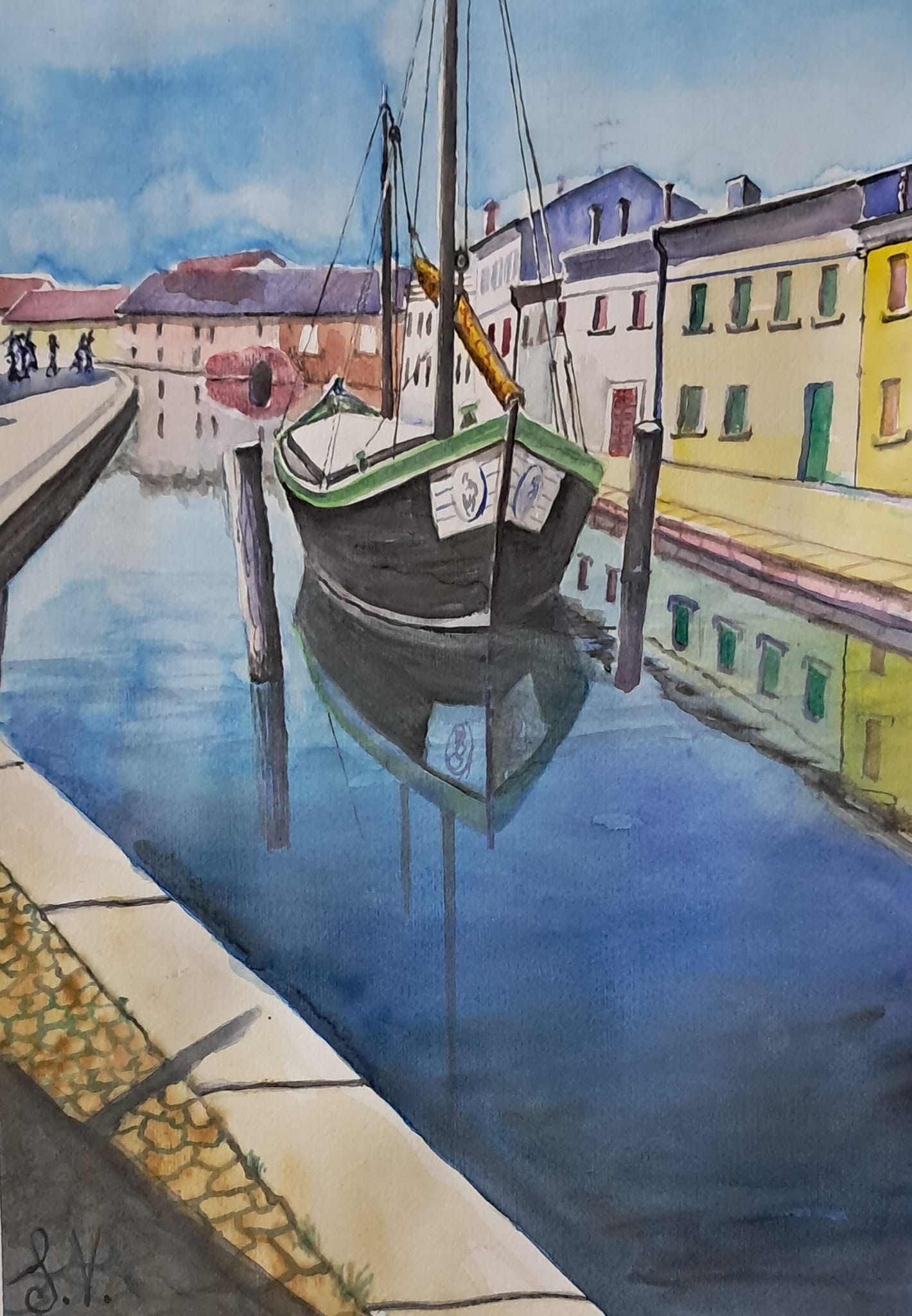 Comacchio acquarello