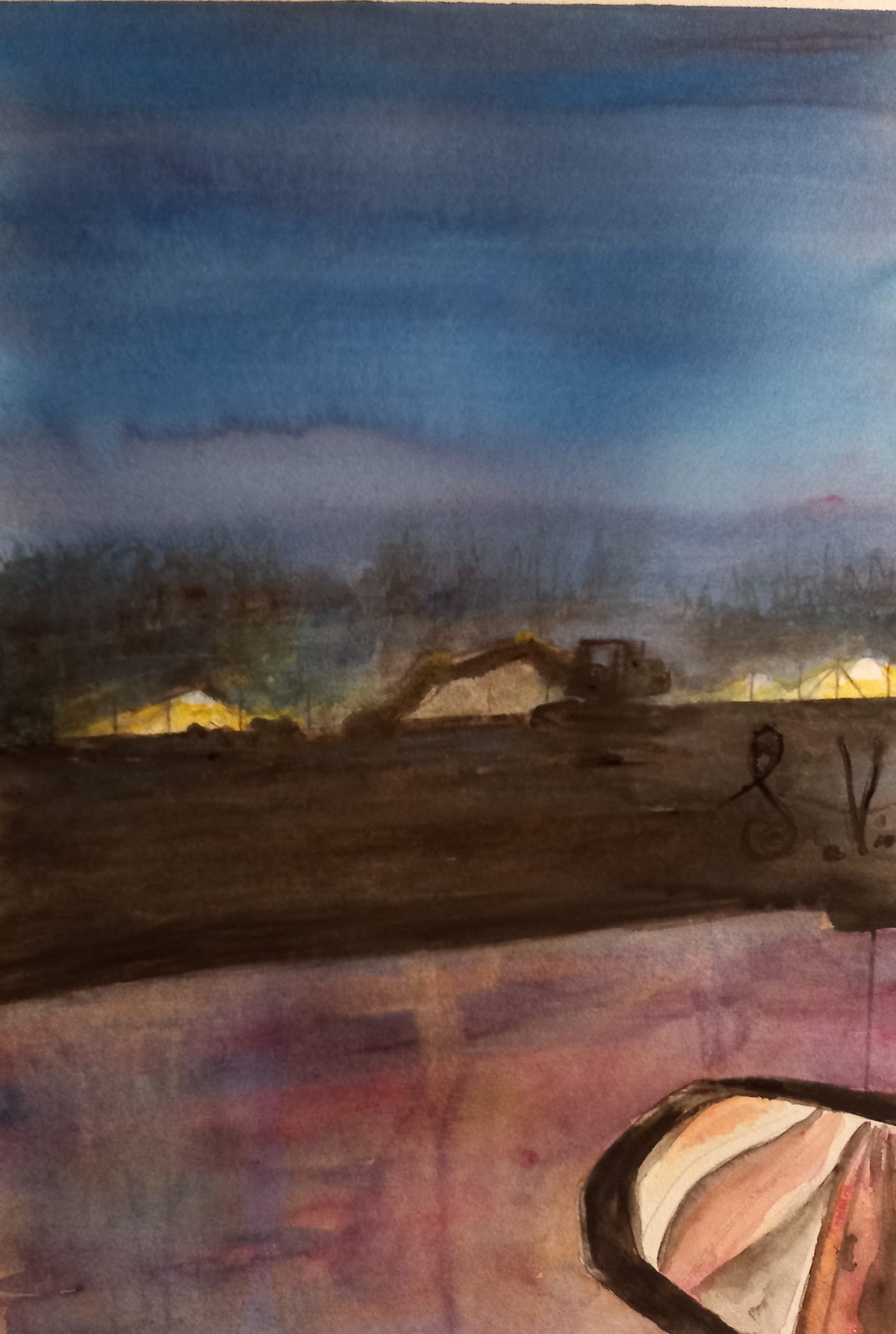 lavori uin tangenziale acquarello